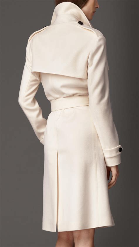 burberry white cashmere coat|Burberry cashmere overcoat.